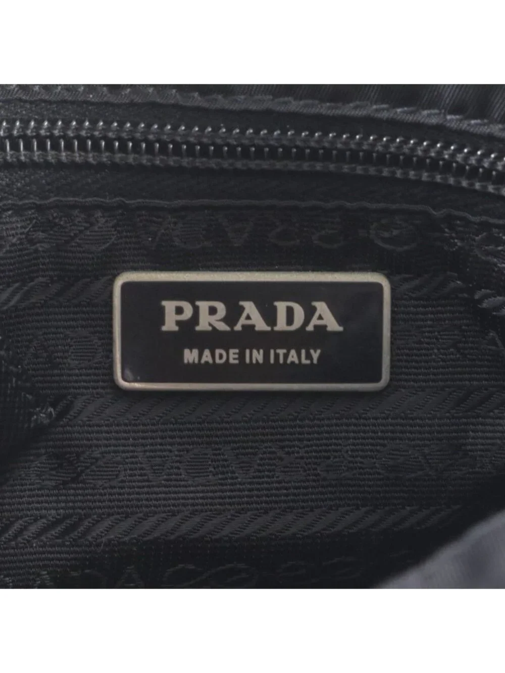 Prada Tessuto Nylon Triangle Logo Shoulder Bag Crossbody Messenger Black